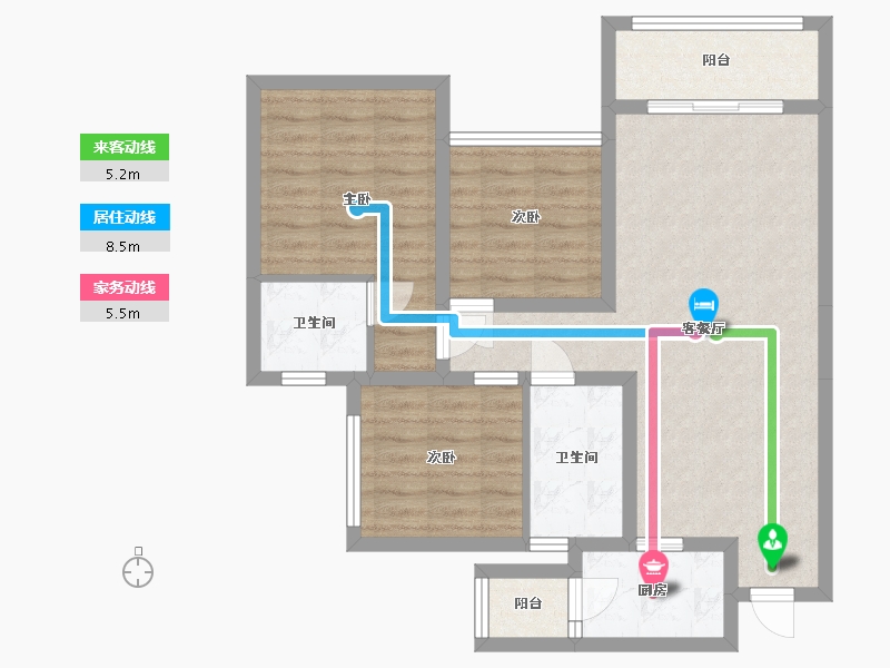 四川省-乐山市-棕榈银滩-79.72-户型库-动静线