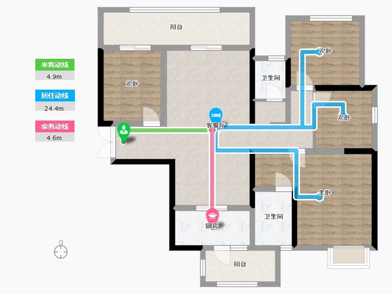 广西壮族自治区-南宁市-路桥壮美山湖-115.31-户型库-动静线