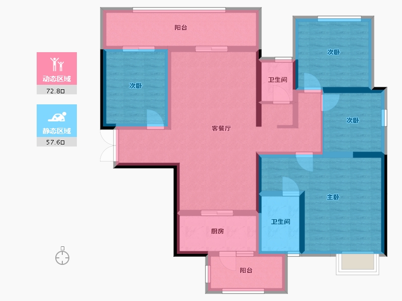 广西壮族自治区-南宁市-路桥壮美山湖-115.31-户型库-动静分区