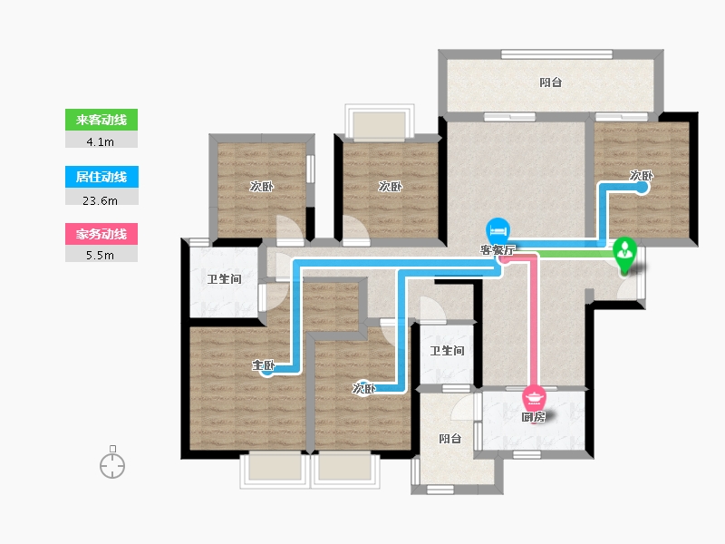 广西壮族自治区-南宁市-路桥壮美山湖-114.47-户型库-动静线