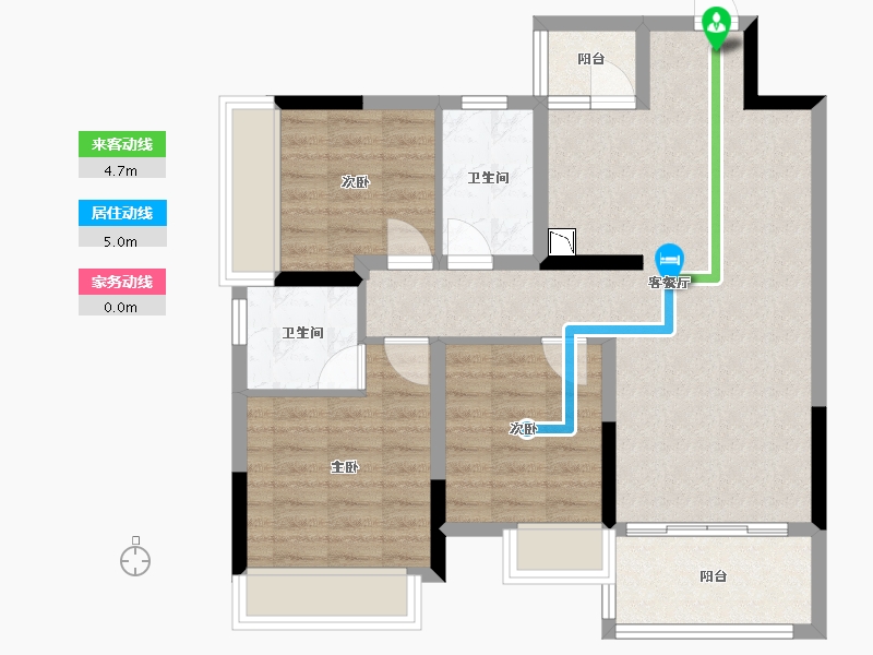 广西壮族自治区-桂林市-兴进漓江锦府-79.06-户型库-动静线