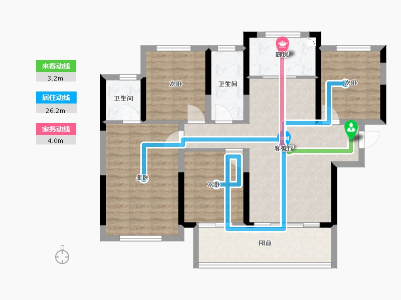 广西壮族自治区-桂林市-筑成时代春晓-92.38-户型库-动静线