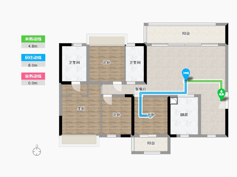 四川省-乐山市-润峨嵋-122.37-户型库-动静线