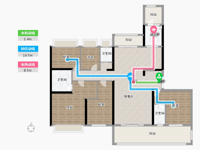 广西壮族自治区-百色市-百色碧桂园城央府-184.78-户型库-动静线