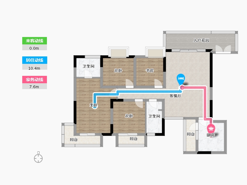 广东省-揭阳市-揭阳幸福城-117.53-户型库-动静线