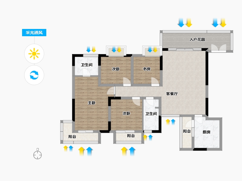 广东省-揭阳市-揭阳幸福城-117.53-户型库-采光通风