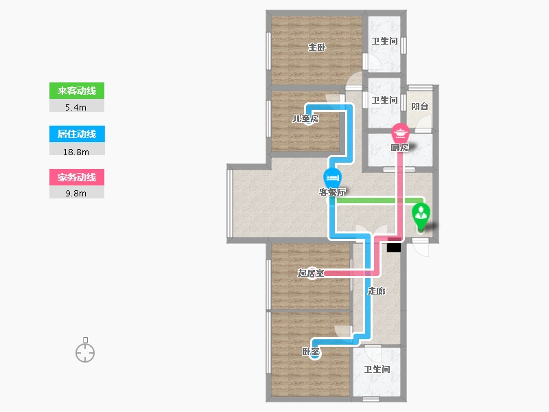 四川省-遂宁市-置信逸都·仁湖花园江庭-116.02-户型库-动静线