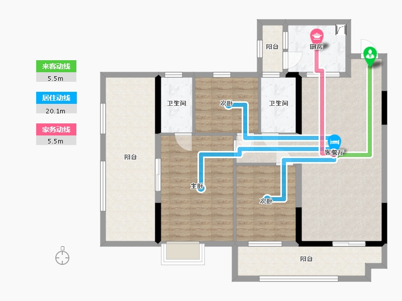 广西壮族自治区-梧州市-东岸-107.25-户型库-动静线