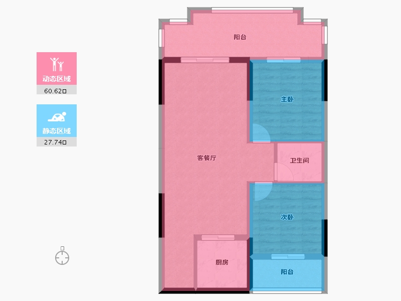 海南省-三亚市-中和龙沐湾-79.43-户型库-动静分区