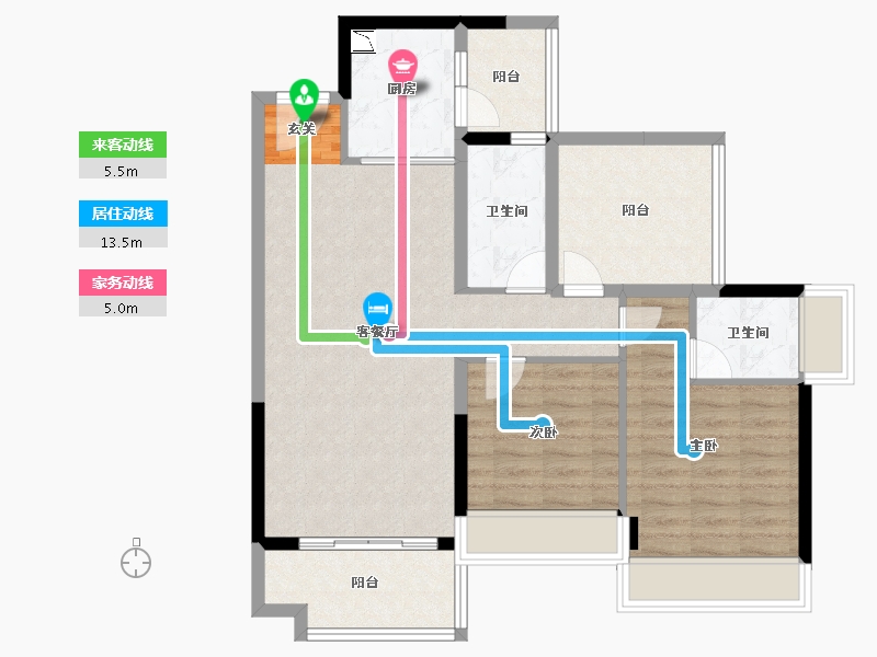 广东省-揭阳市-星河明珠湾四期-87.90-户型库-动静线