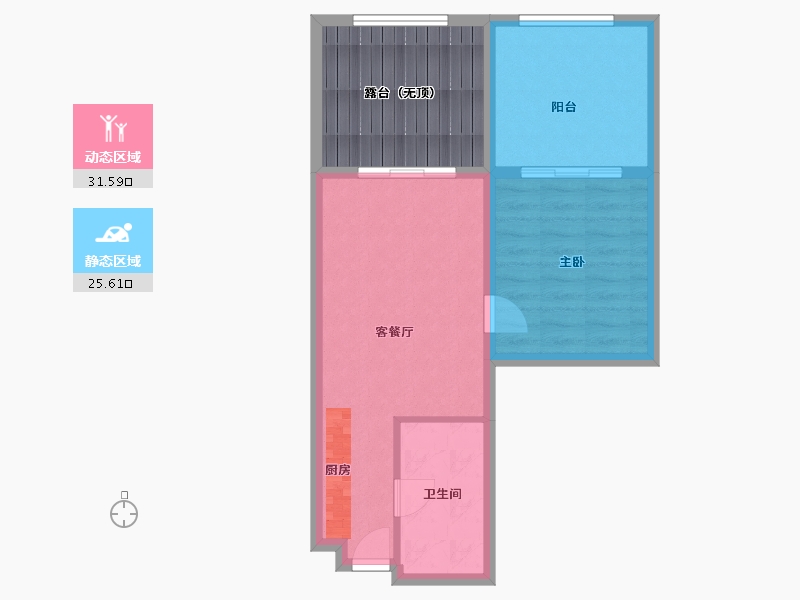 海南省-三亚市-东和福湾-62.41-户型库-动静分区