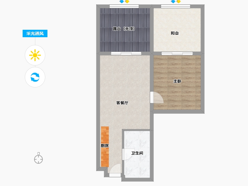 海南省-三亚市-东和福湾-62.41-户型库-采光通风