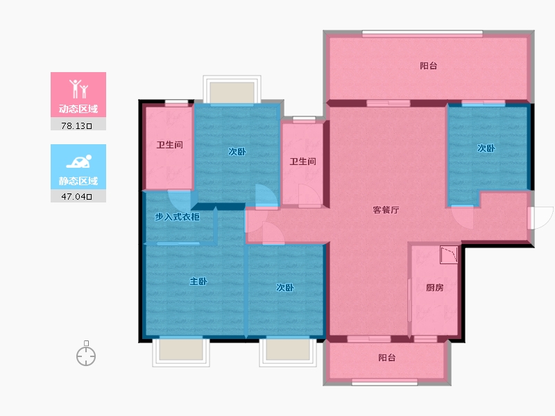 广西壮族自治区-南宁市-华夏院子璞院-112.19-户型库-动静分区