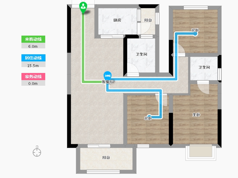 广西壮族自治区-南宁市-路桥壮美山湖-81.77-户型库-动静线