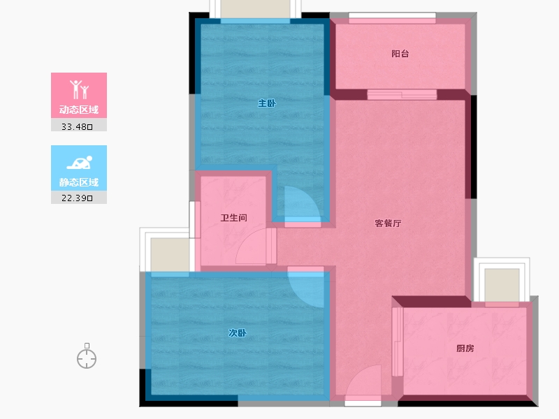 海南省-三亚市-万宁永桥尚城-48.39-户型库-动静分区