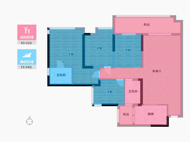 四川省-乐山市-大渡河府-111.82-户型库-动静分区