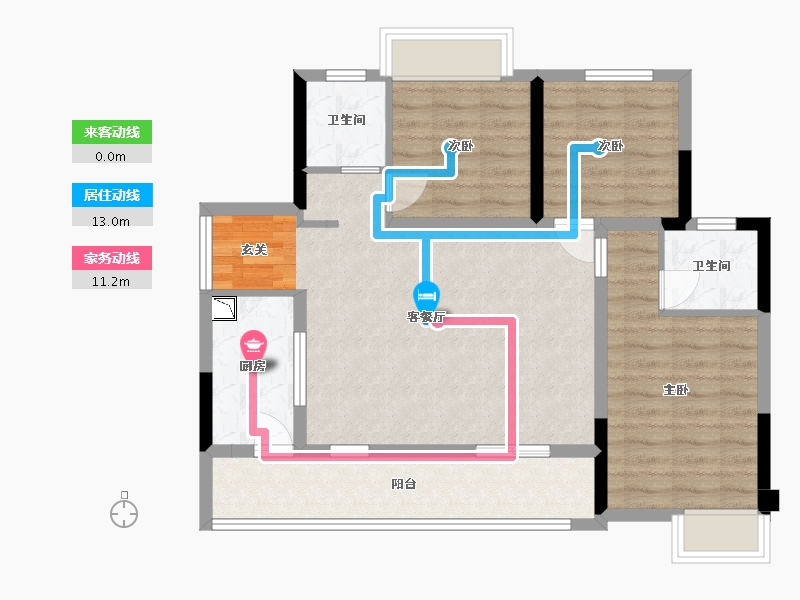 四川省-乐山市-江山和鸣·玺院-81.69-户型库-动静线