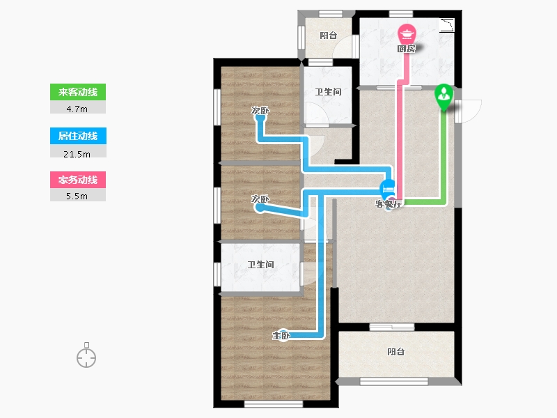 河北省-邯郸市-恒大悦府-85.98-户型库-动静线