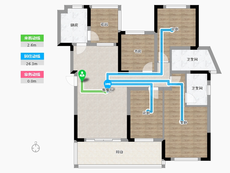 四川省-绵阳市-三台长虹天樾-113.23-户型库-动静线