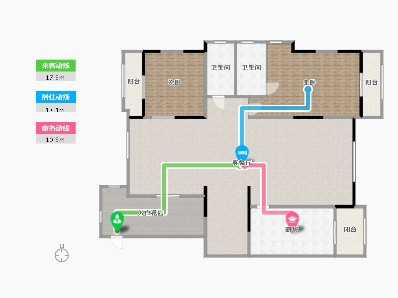 陕西省-西安市-泉上花间-400.00-户型库-动静线