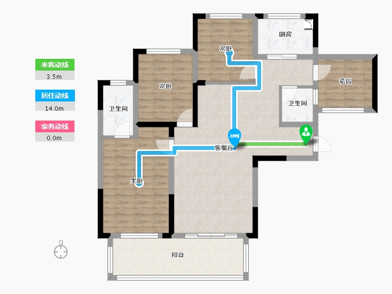 四川省-绵阳市-三台长虹天樾-106.31-户型库-动静线