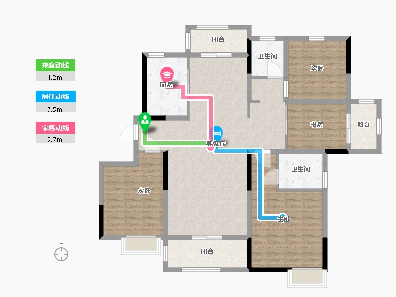 山东省-枣庄市-瑞嘉容园-129.00-户型库-动静线