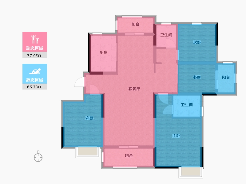 山东省-枣庄市-瑞嘉容园-129.00-户型库-动静分区