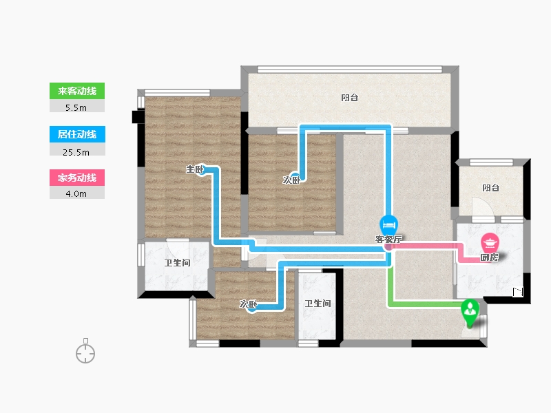 四川省-乐山市-大渡河府-99.45-户型库-动静线