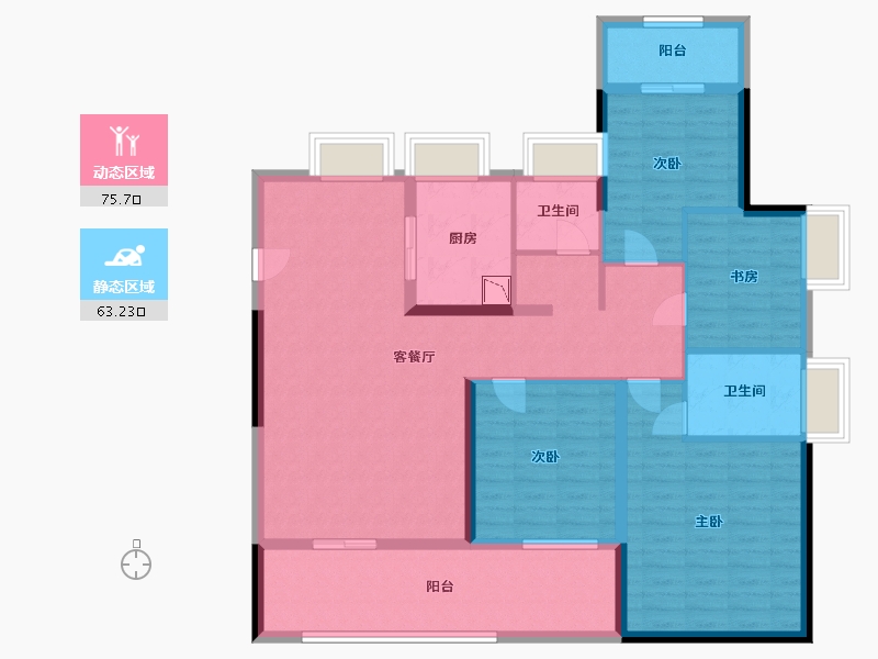 江西省-抚州市-聚福未来城-124.58-户型库-动静分区