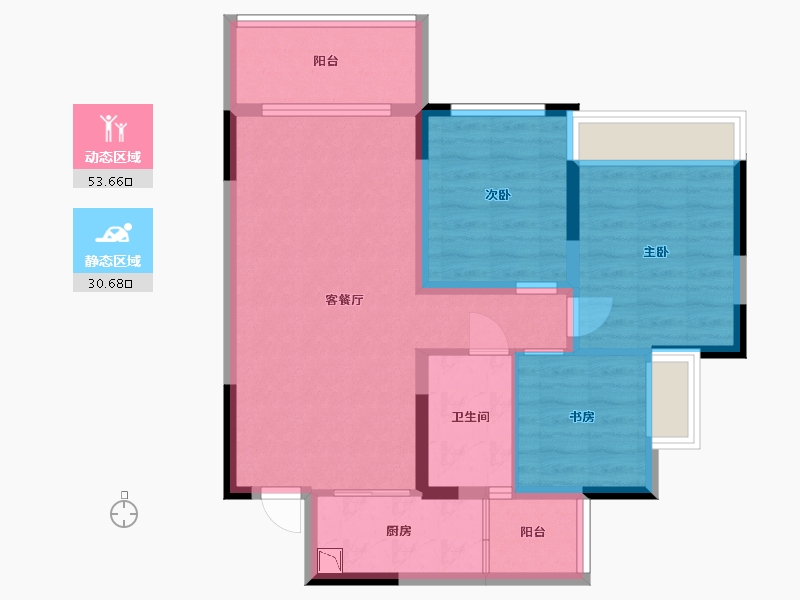 四川省-乐山市-润峨嵋-74.86-户型库-动静分区