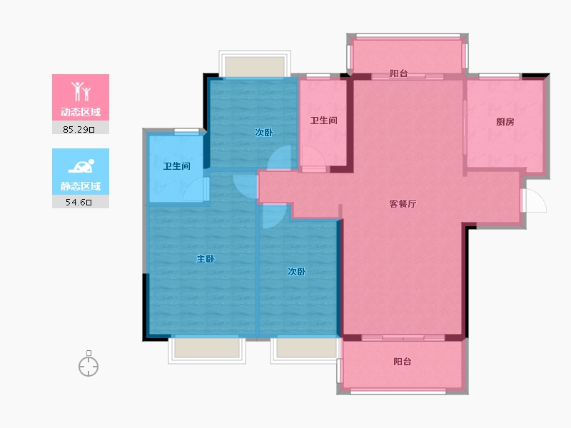 江西省-上饶市-恒大翡翠华庭-128.00-户型库-动静分区