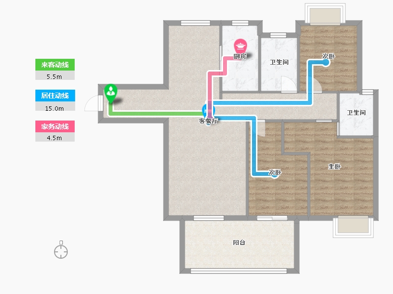 四川省-乐山市-天下沐川-104.89-户型库-动静线