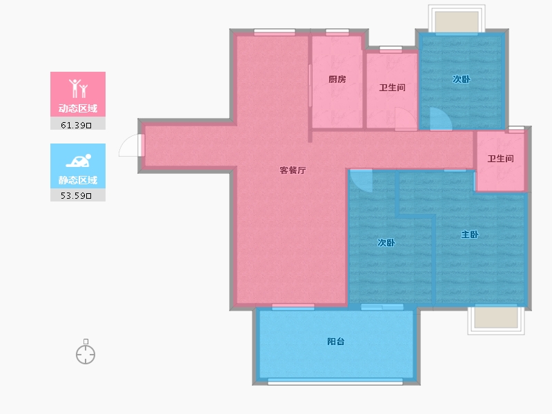 四川省-乐山市-天下沐川-104.89-户型库-动静分区