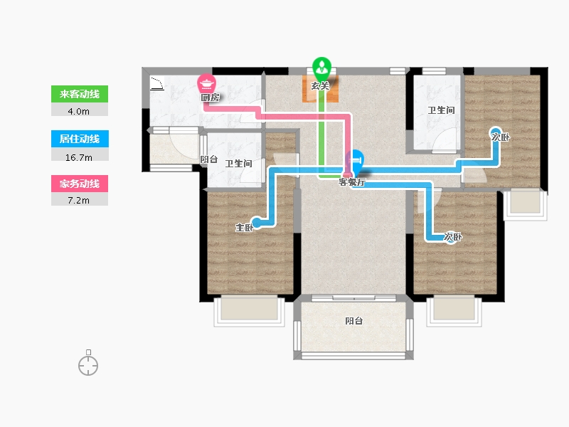 广东省-揭阳市-碧桂园·金域名府-85.01-户型库-动静线