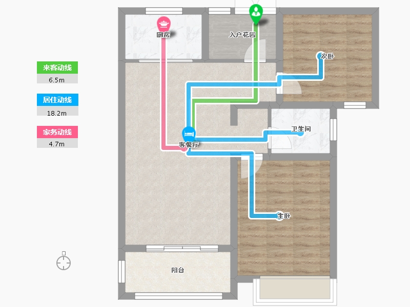 四川省-绵阳市-华汇御景豪庭-72.53-户型库-动静线