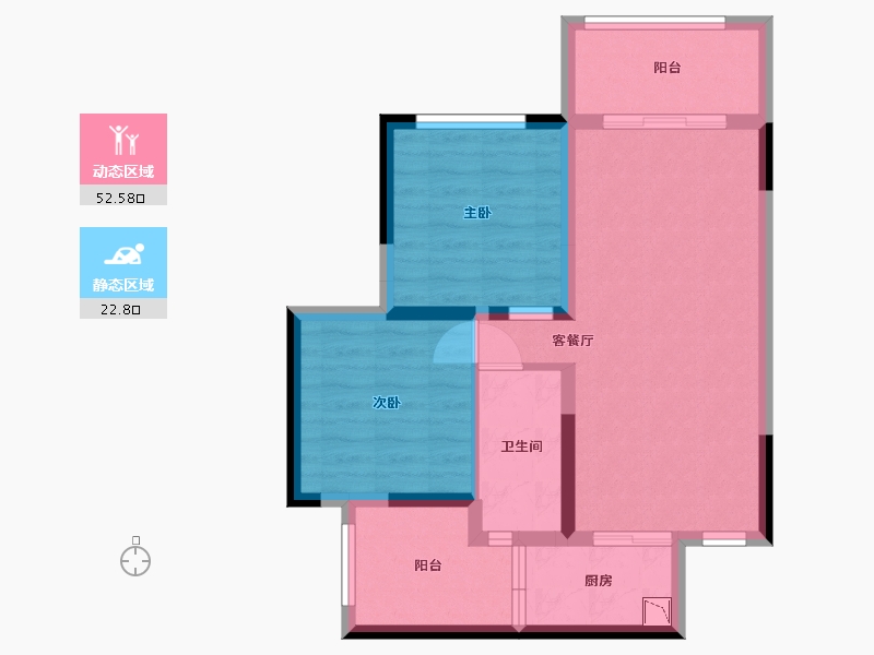 四川省-乐山市-润峨嵋-66.53-户型库-动静分区