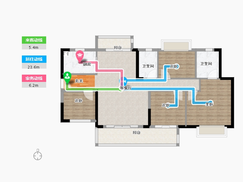 广东省-揭阳市-绿地国际空港城-112.09-户型库-动静线