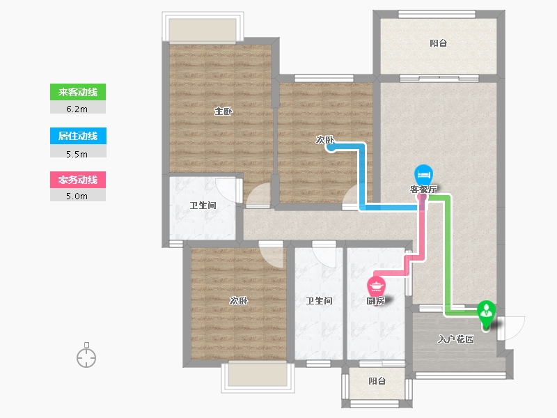 四川省-绵阳市-华西欧洲花园-103.48-户型库-动静线