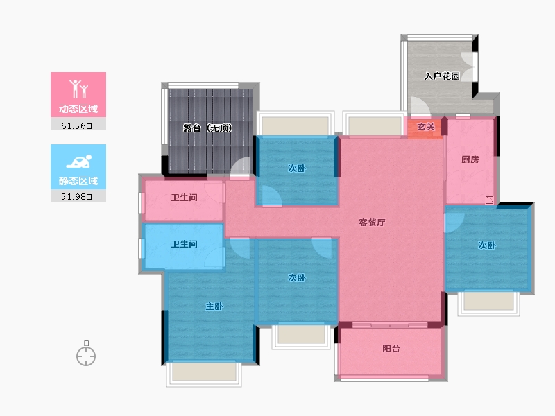 广东省-揭阳市-星河明珠湾四期-122.87-户型库-动静分区