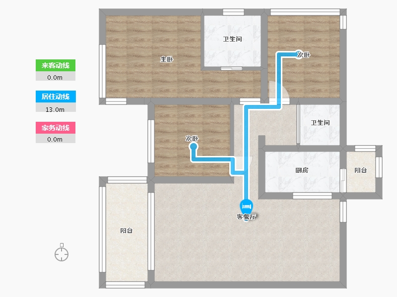 四川省-乐山市-德胜公馆-81.47-户型库-动静线