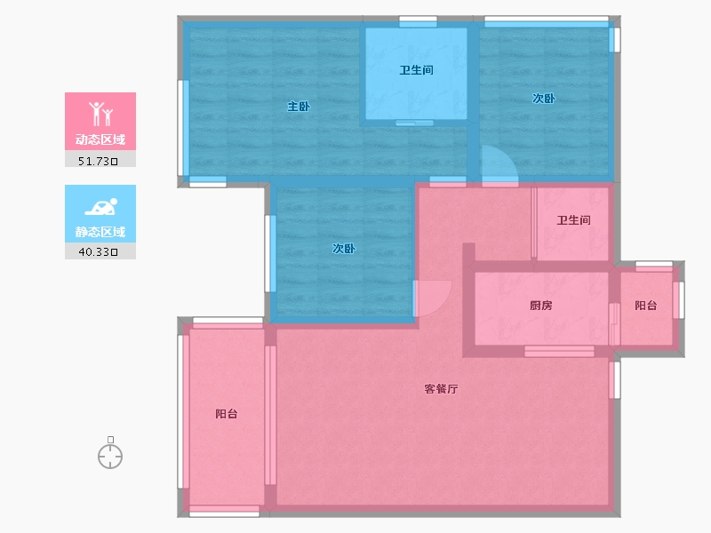 四川省-乐山市-德胜公馆-81.47-户型库-动静分区