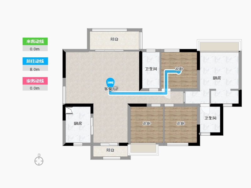 四川省-乐山市-润峨嵋-113.87-户型库-动静线