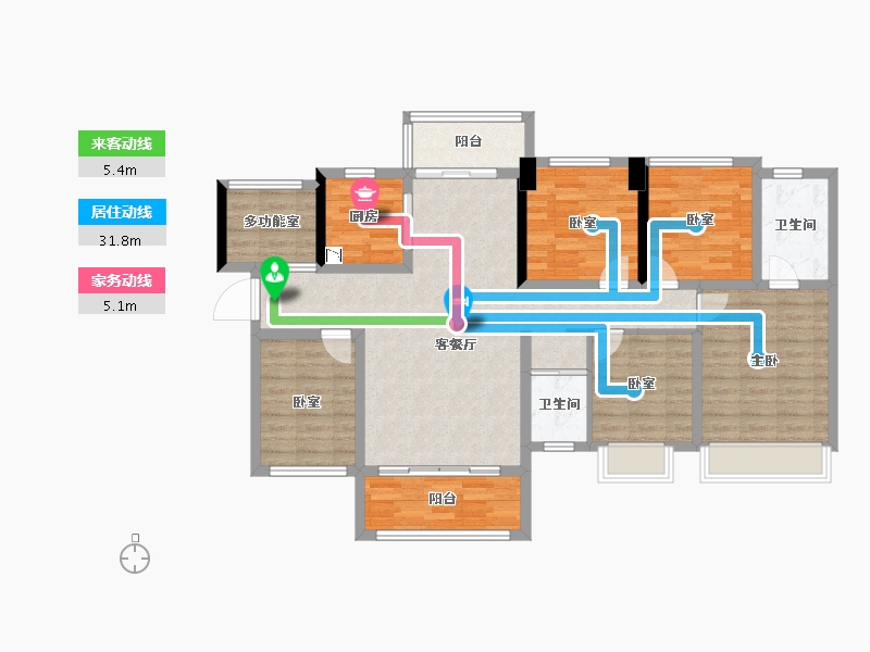 广西壮族自治区-百色市-百色碧桂园城央府-114.29-户型库-动静线