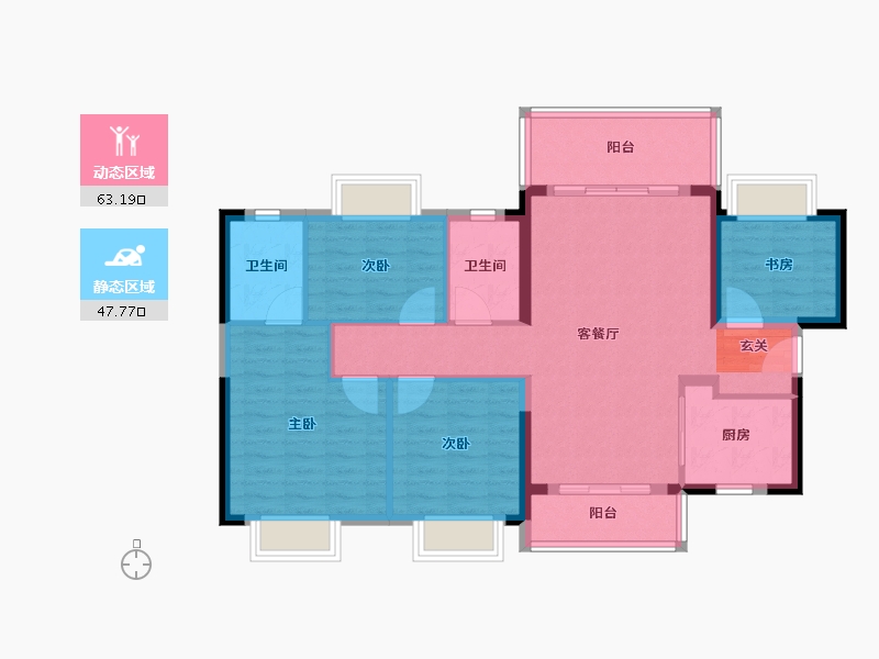 广东省-揭阳市-绿地国际空港城-100.00-户型库-动静分区