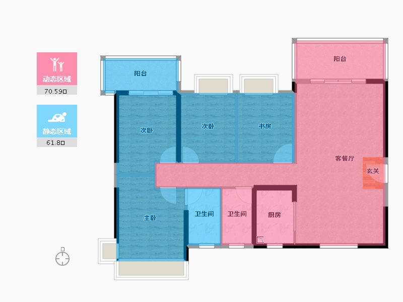 广东省-揭阳市-嘉润新城-119.72-户型库-动静分区