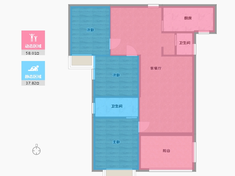 四川省-乐山市-天下沐川-86.22-户型库-动静分区