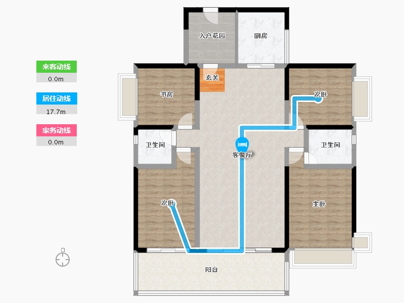 广东省-揭阳市-嘉润新城-135.90-户型库-动静线