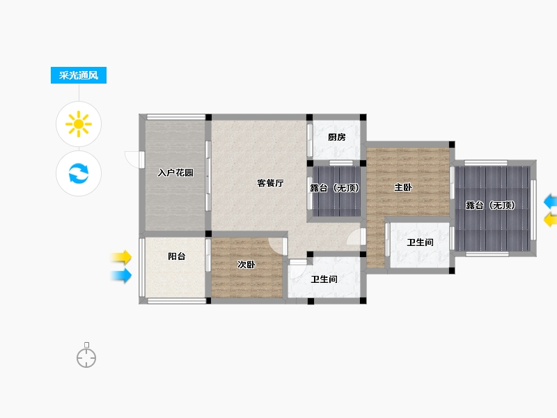 海南省-三亚市-石梅半岛-108.12-户型库-采光通风