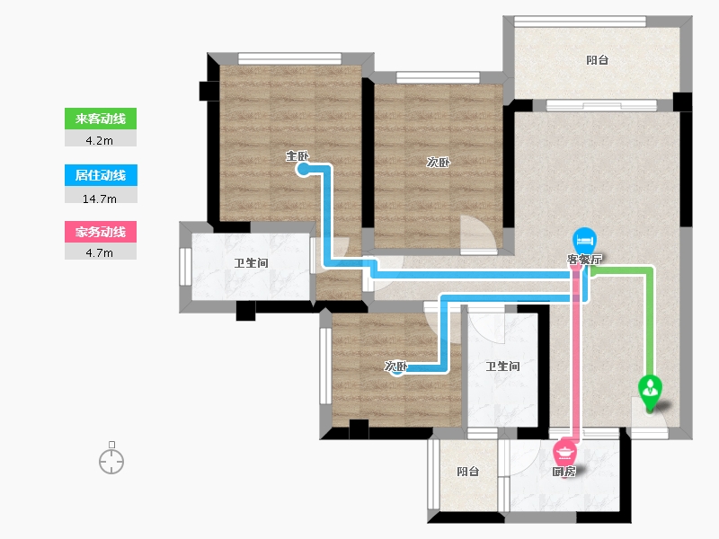 四川省-乐山市-银丰·玖熙堂-74.22-户型库-动静线