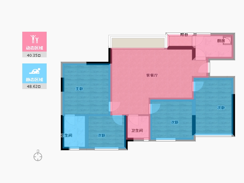 四川省-眉山市-江上名城-78.05-户型库-动静分区